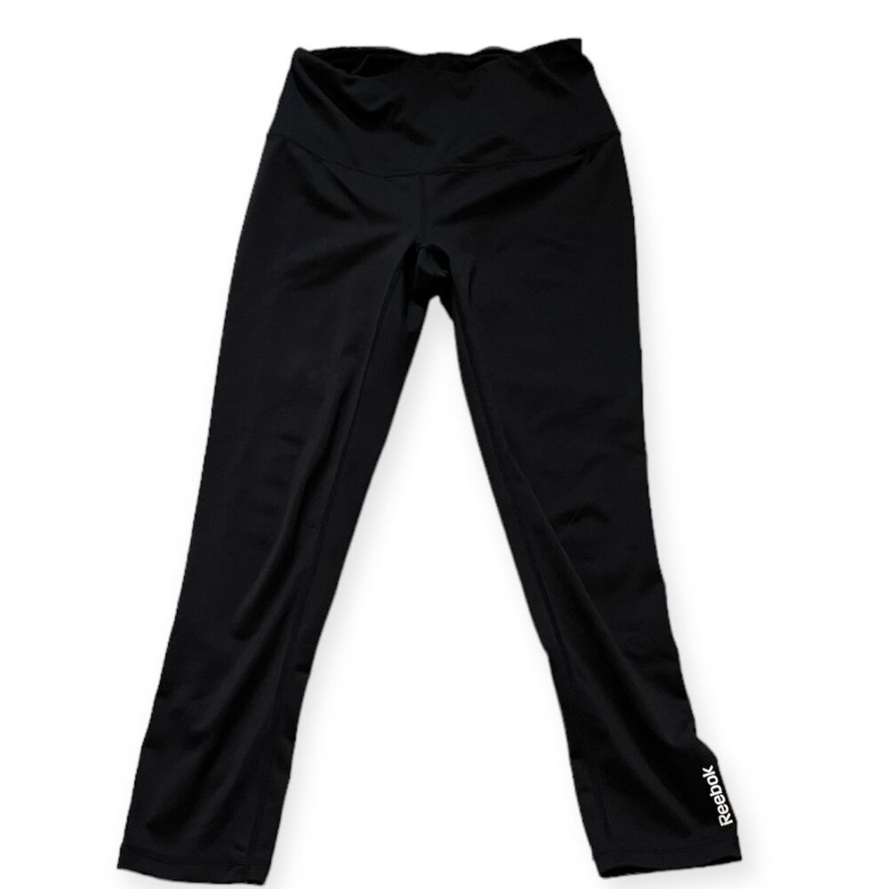 Reebok Black Active Cropped Ankle Leggings XS
